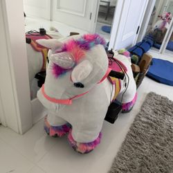 Large Unicorn Ride On Toy 