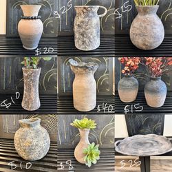 Beautiful Textured Vases