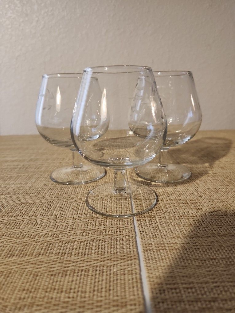 Princess House Brandy Glasses