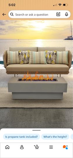 Outdoor low profile fire table