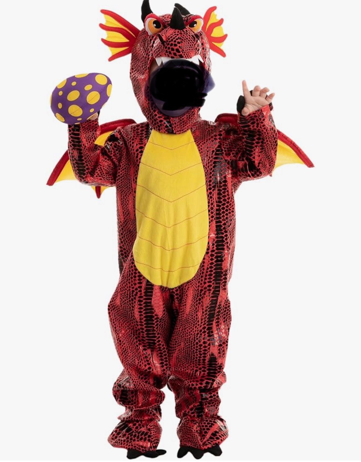 Dragon Costume with Wings for Unisex Halloween Dress Up Party