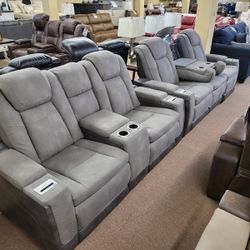 Just $10 Down Payment Finance ▪️Power Reclining Living Room Set 💥 Delivery Available 