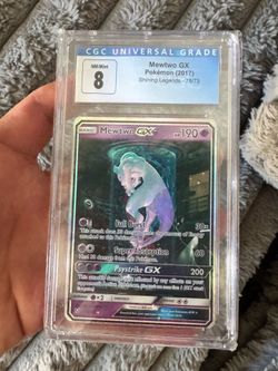 mewtwo gx 78/73 mewtube cgc 8