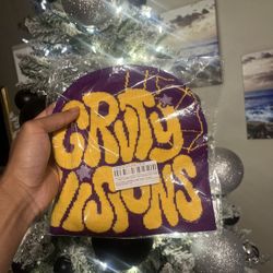 Purple And Yellow Beanie