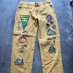 Chinatown Market Double Knee Jeans