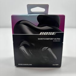 New Bose QuietComfort Ultra In-Ear Bluetooth Earbuds Black 896637-0010