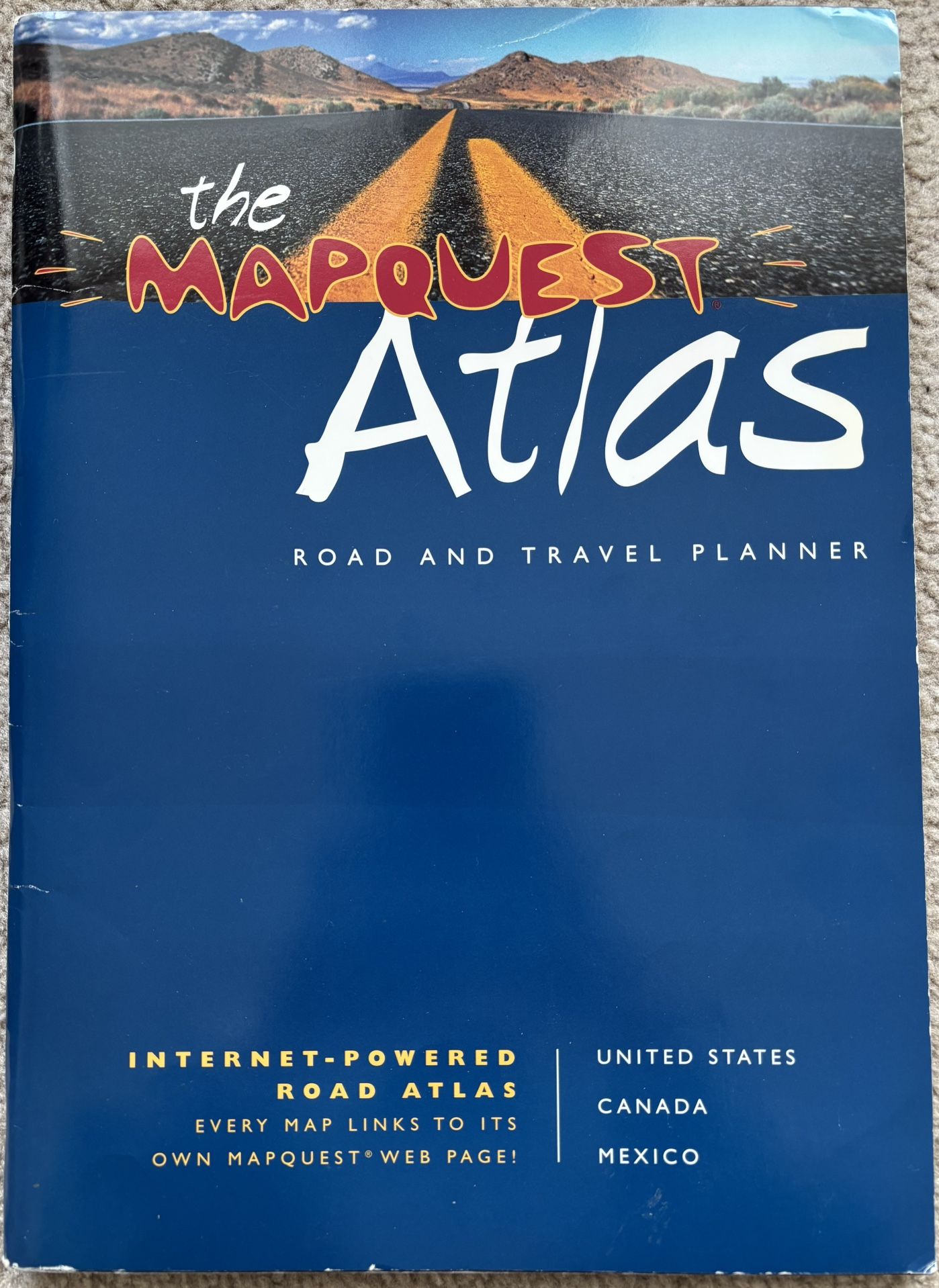 Collectible Mapquest Paper Maps Book Pristine Condition
