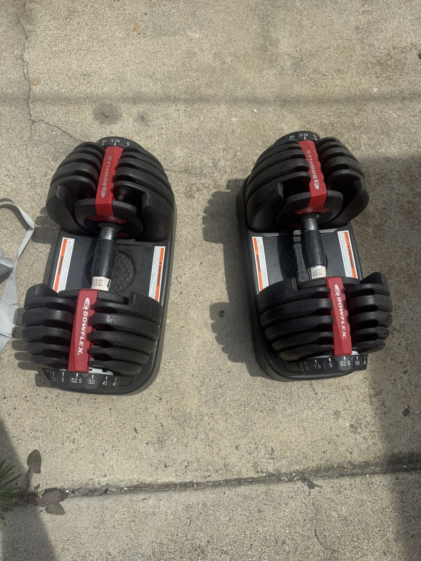 Bowflex Dumbbells and Bench set