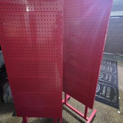 Display Peg Racks (Double Sided) On Wheels