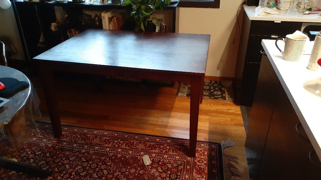 Solid Rubberwood Dining Table