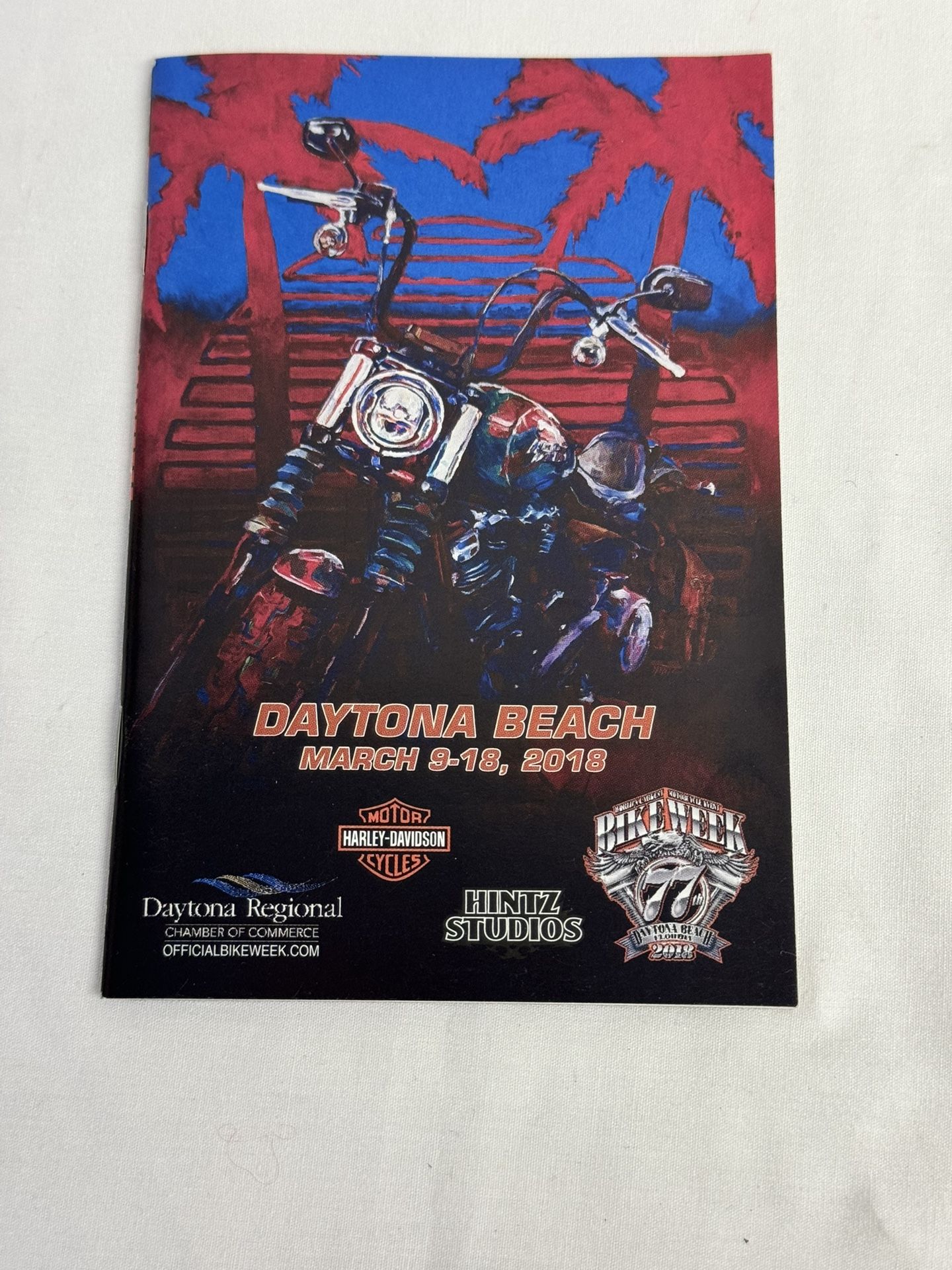 Harley Davidson Daytona Beach Booklet March 9-18, 2018. Bike week.