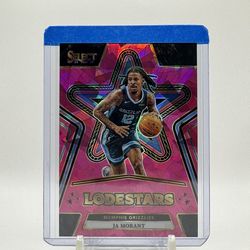 2024 Panini Select Ja Morant Lodestars #11 Pink Cracked Ice /99
