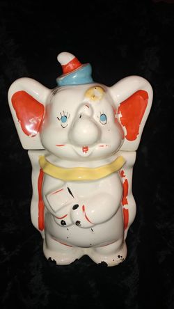 1940's Disney Dumbo turnabout cookie jar