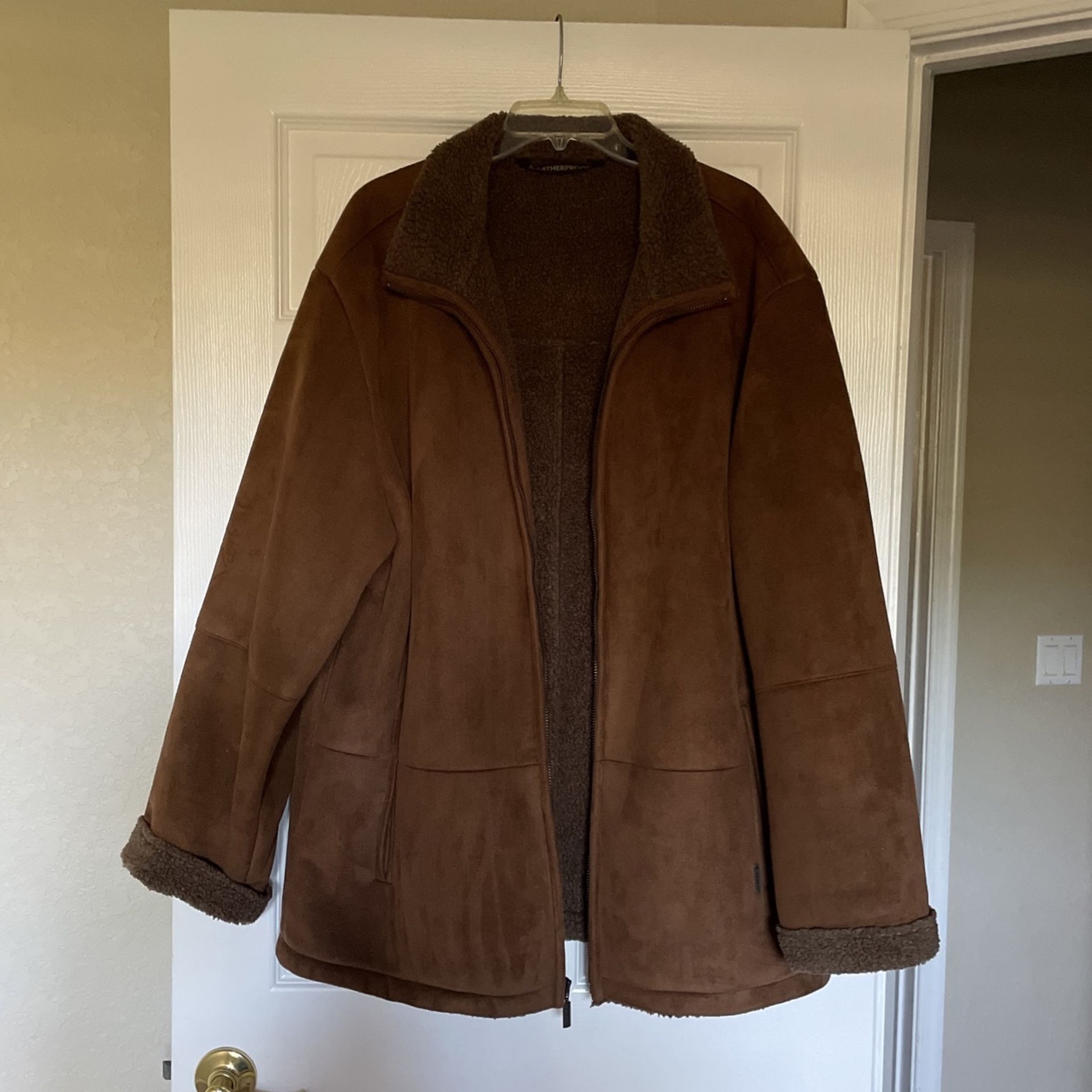 Suede Winter Coat XL Weatherproof