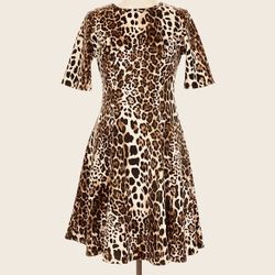 Karen Kane leopard print cocktail dress