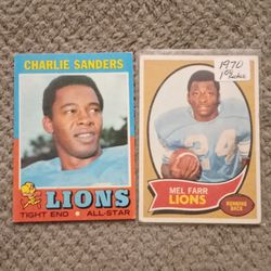 Vintage Lions Cards. Commons Stars And Rookies
