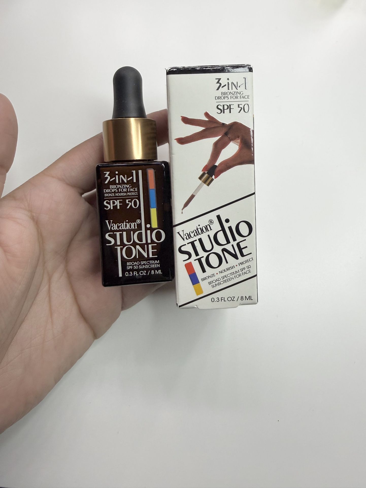 Vacation Studio Tone 3-1 Bronzing Drops For Face SPF 50