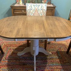 Pedestal Dining Room Table With Leaf
