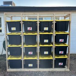 Tote Shelf Bin Garage Closet Organizer