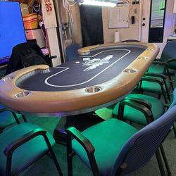 Poker Table With Chairs 