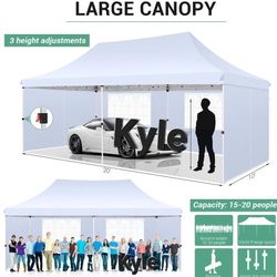 10x20 Canopy GazeboTent Party Pop Up With Sides