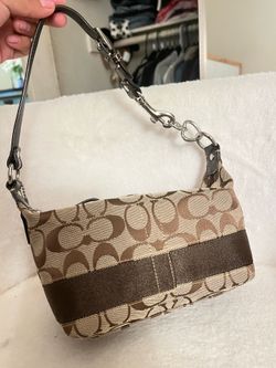 Coach Signature  Stripe mini  Demi bag