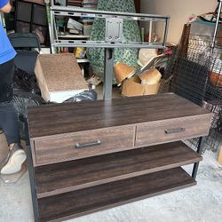Brown Wood Tv Stand 