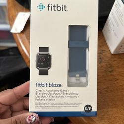 Fitbit - Blaze Classic Accessory Band (Small) - Blue