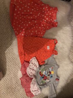 12 months baby clothes-3 pieces only wore one time