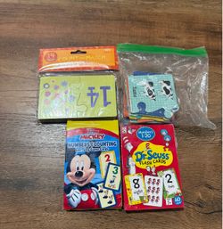 Kids Math Learning Cards and Puzzle Bundle