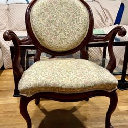 Victorian-style accent chair