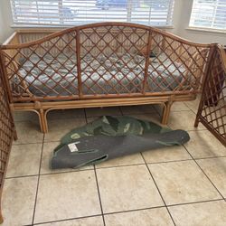 Rattan Twin Bed Frame 