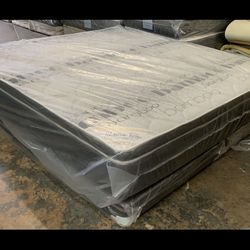 Mattress King Size Set Pillow Top (Mattress And Box) Delivery 🚚🚚🚚