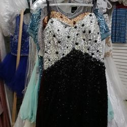 Black And Silver Beading