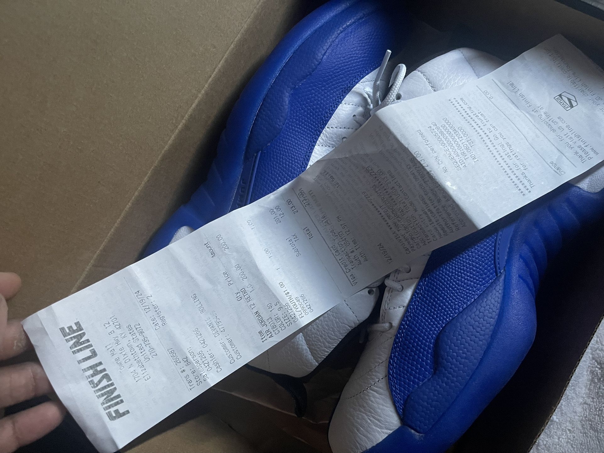 Jordan 12s Royal Blue Size 9.5