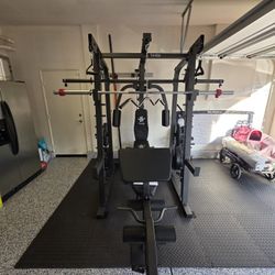Smith Machine 2001 | Multi-Use Adj Bench | Gym Equipment | Fitness | Squat Rack | Excercise |🔴WEIGHTS AND BARBELL SOLD SEPARATELY 🔴 FREE DELIVERY 🚚