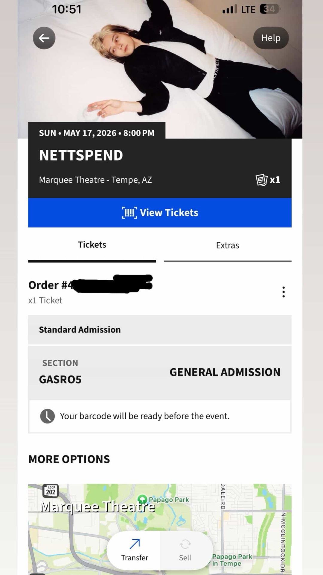 NETTSPEND TICKET