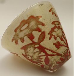 Vintage Kosta Boda Vase Art Glass Bowl Flowers Scandinavian Swedish Sweden 001