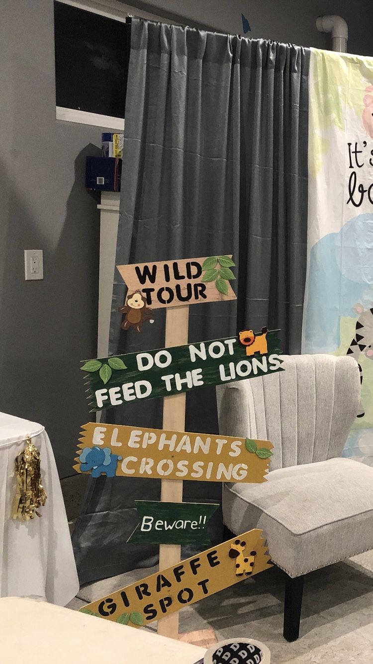 Safari theme baby shower