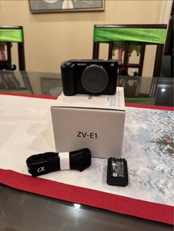 Sony ZV-E1 Full Frame Mirrorless 4K Camera Body Mint Condition