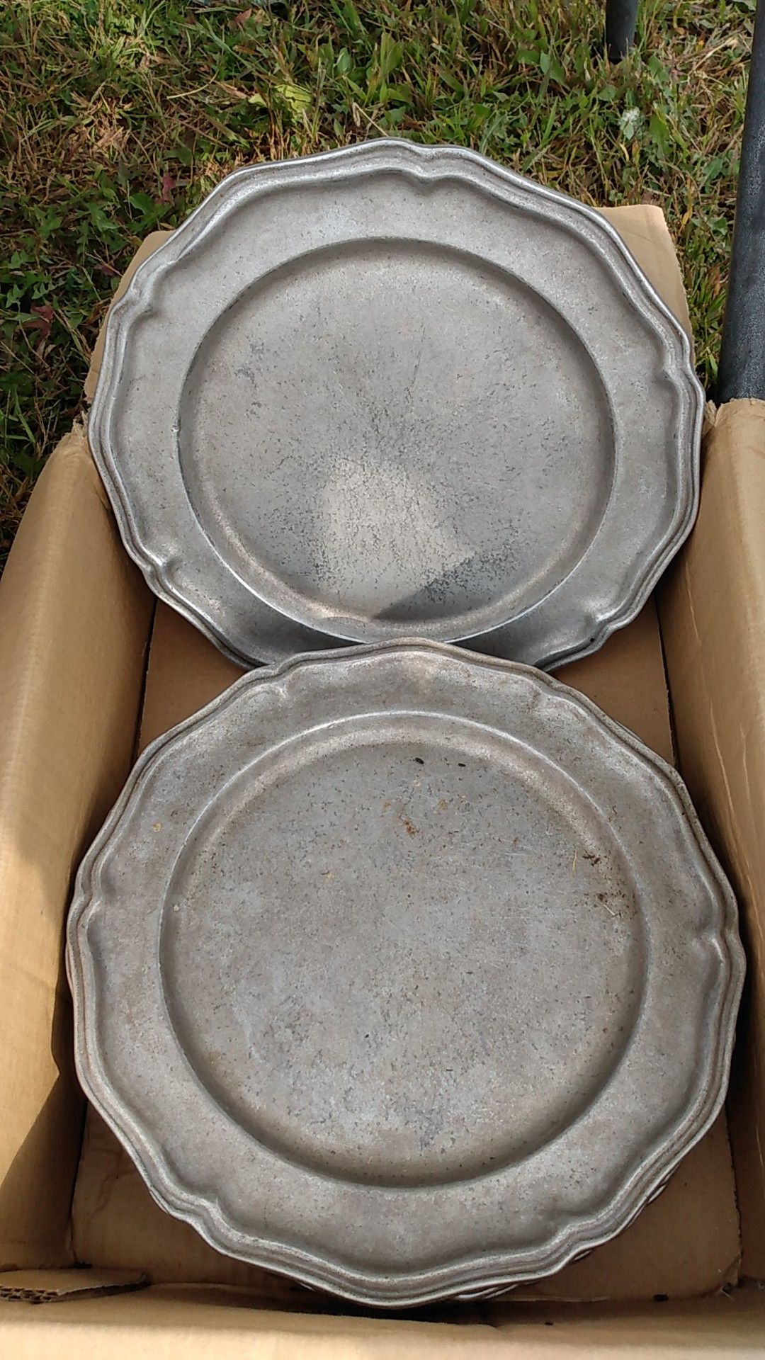 Pewter plates