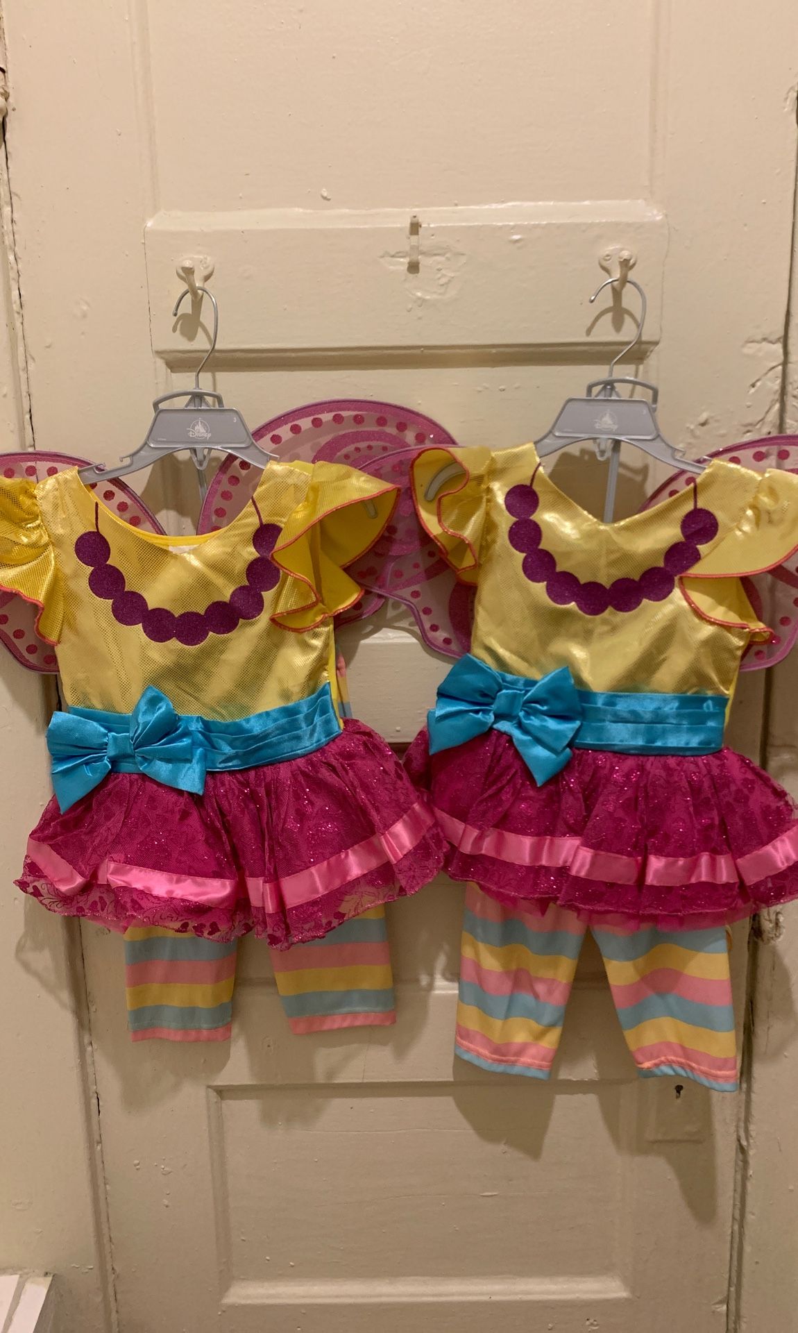 Two Disney store Fancy Nancy costume sizes 3t one time use only