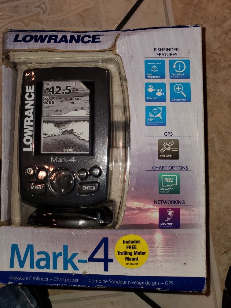 Lorance fish finder brand new ,open box never used