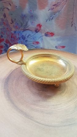 Antique ashtray/candle holder