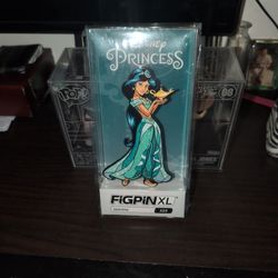 New Figpin XL X23 Disney Jasmine Glitter Large Pin