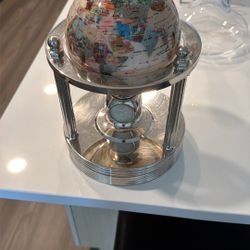 Heavy World Globe With Clock 