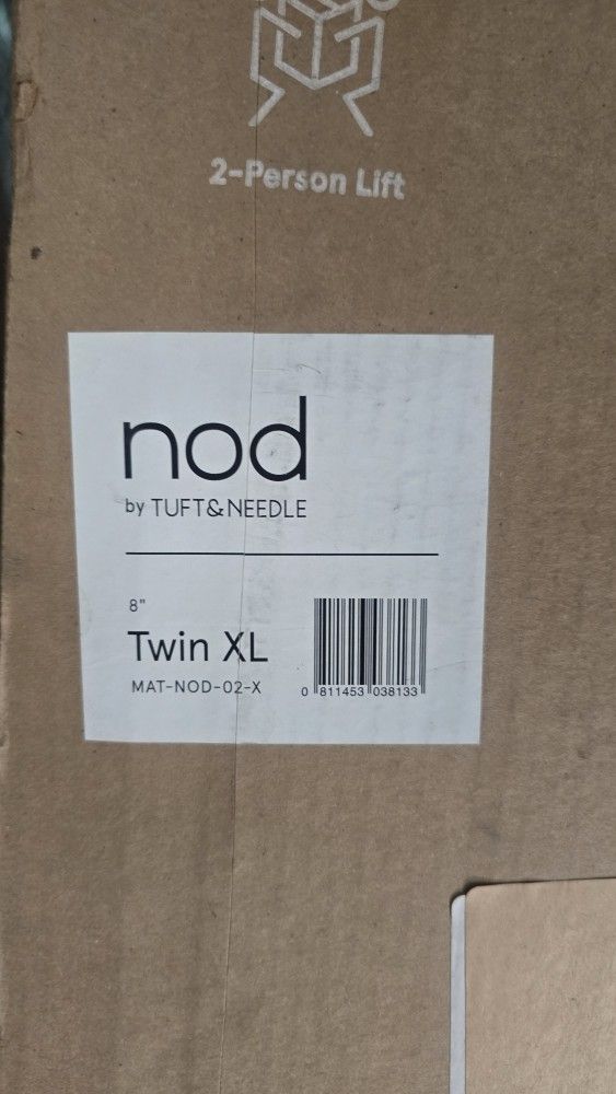 New● 8" Nod By Tuft & Needle Twin Xl mattress Adaptive Foam The Box Seal ♦️