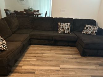 Chocolate brown sectional