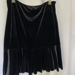 Black Velvet Skirt