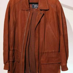 Vintage Burberrys Mens Brown Leather - Size S/M